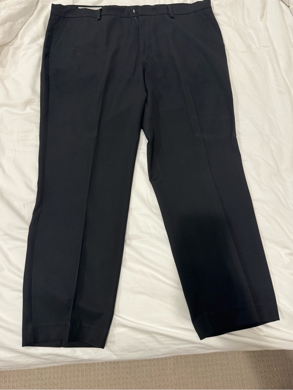Perry Ellis Black Men’s Dress Pants - Classic Flat Front